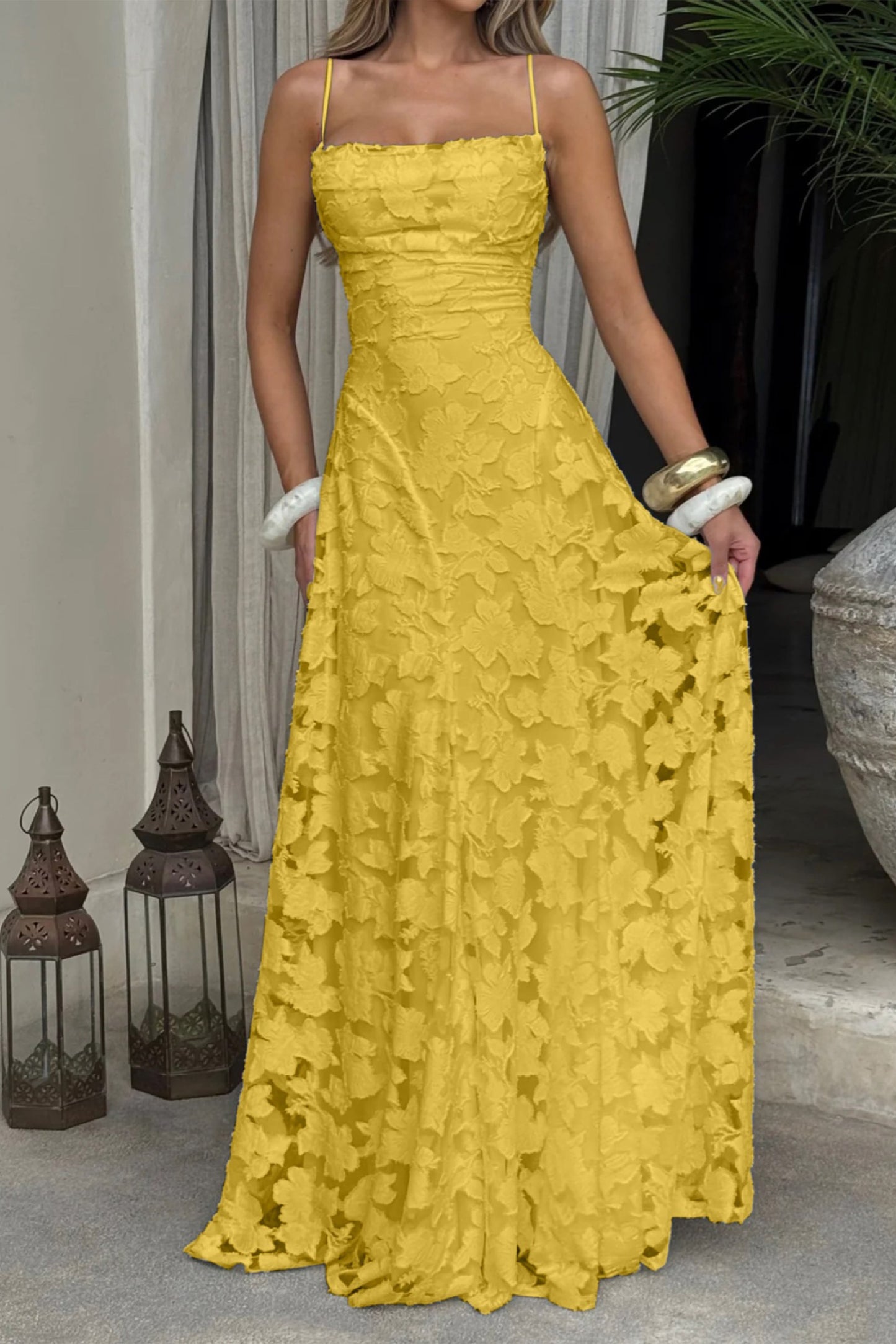 A-line Maxi Lace Formal Evening Dresses 976108418795