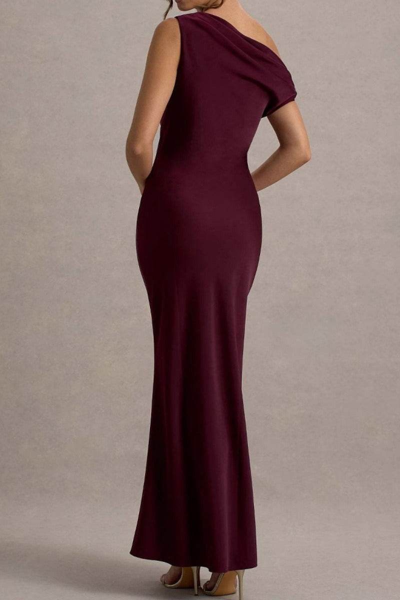Sheath-Column Maxi Satin Formal Evening Dresses 913210956566 - COCOMELODY