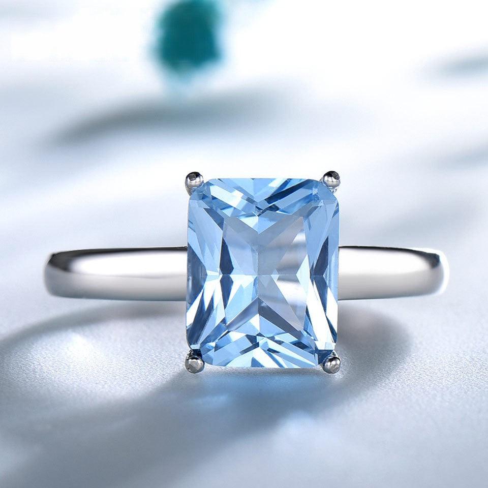 Nano aquamarine ring 616297054314 - COCOMELODY