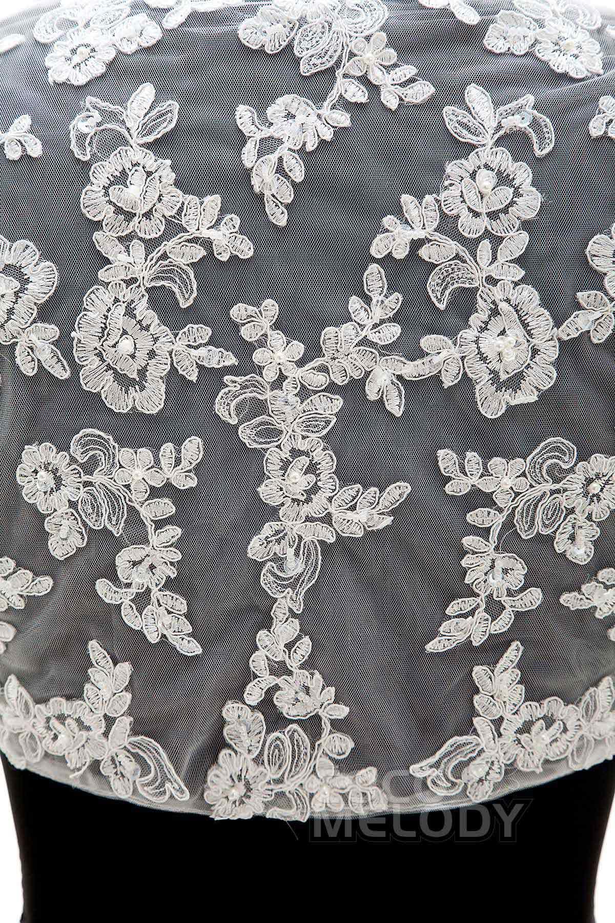 Lace 3/4 Length Sleeve Wedding Jacket AC6016 - COCOMELODY