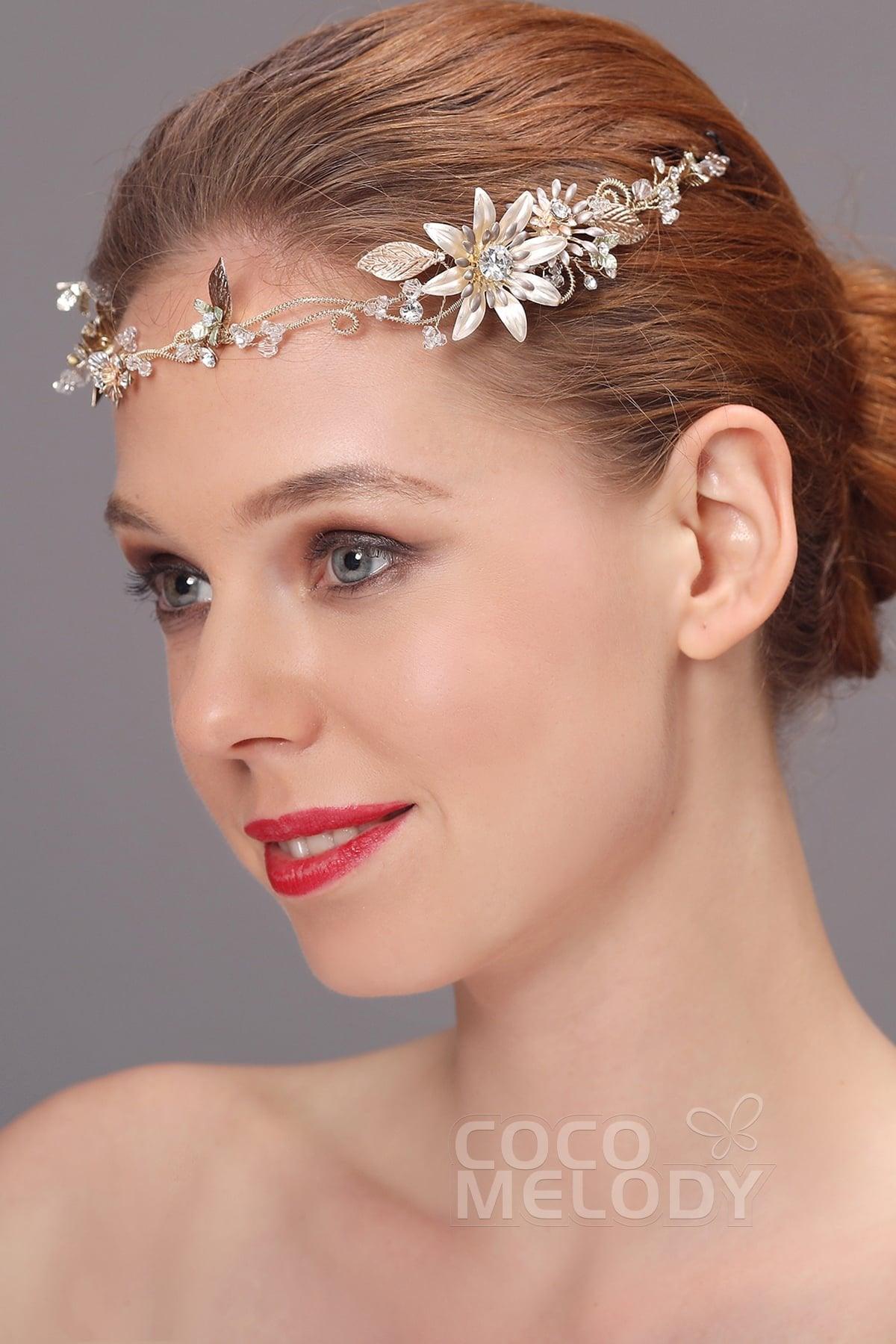 Impressive Alloy Headpiece with Crystals AH17009 - COCOMELODY
