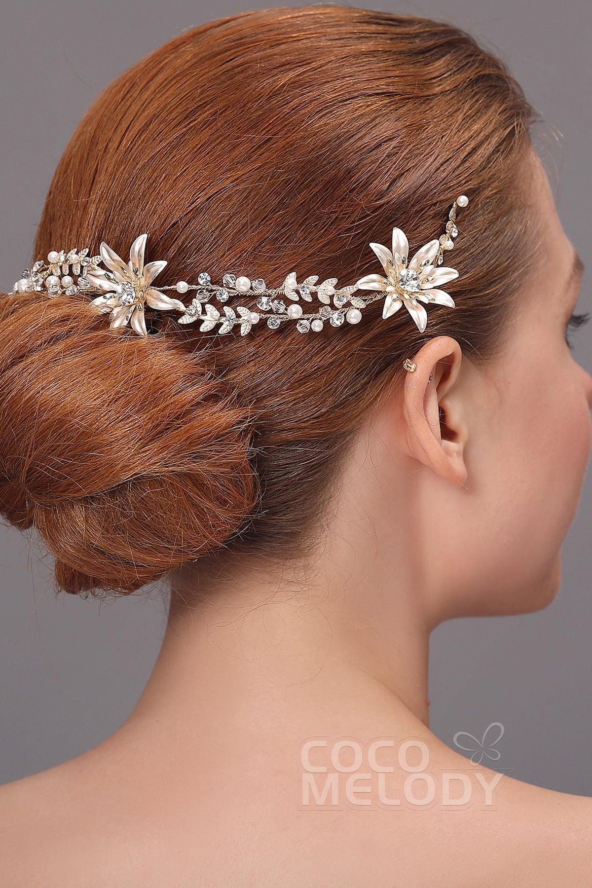 Latest Alloy Headpiece with Imitation Pearl AH17011 - COCOMELODY