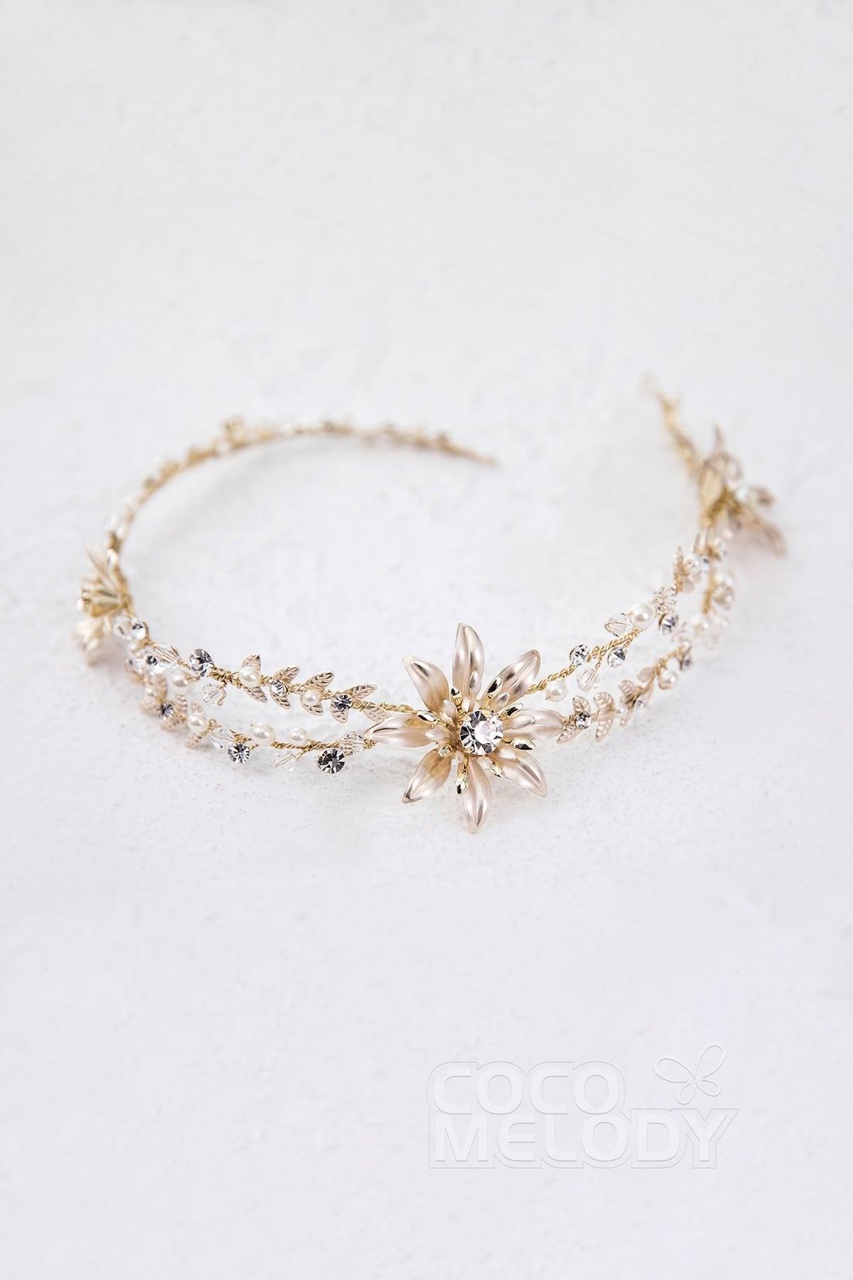 Latest Alloy Headpiece with Imitation Pearl AH17011 - COCOMELODY