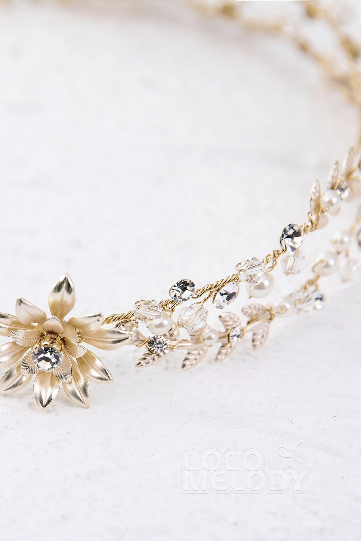 Latest Alloy Headpiece with Imitation Pearl AH17011 - COCOMELODY