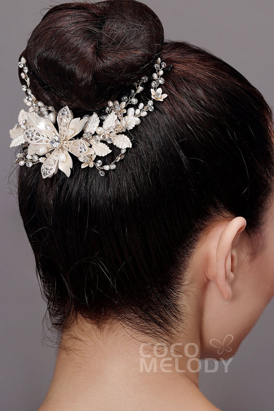 Impressive Alloy Hairpins with Imitation Pearl AH17022
