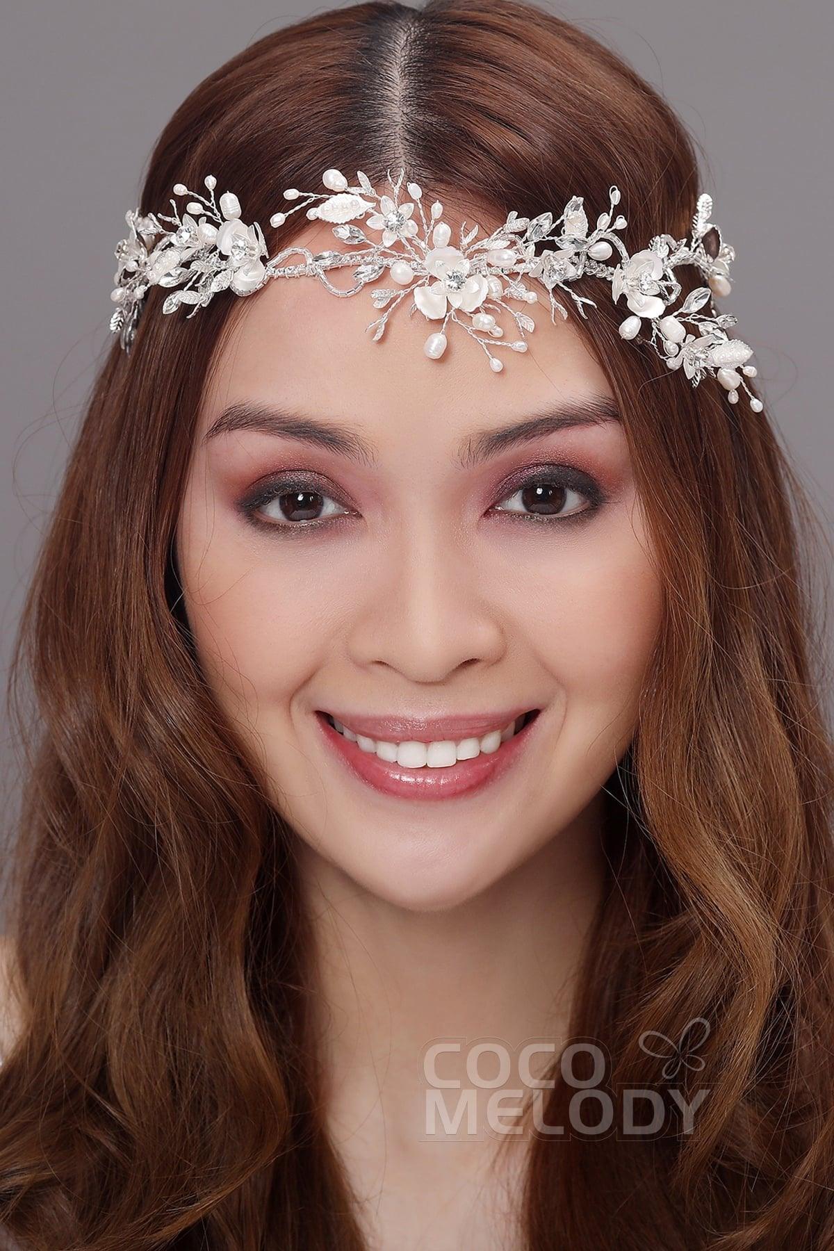 Latest Alloy Headpiece with Imitation Pearl AH17038 - COCOMELODY