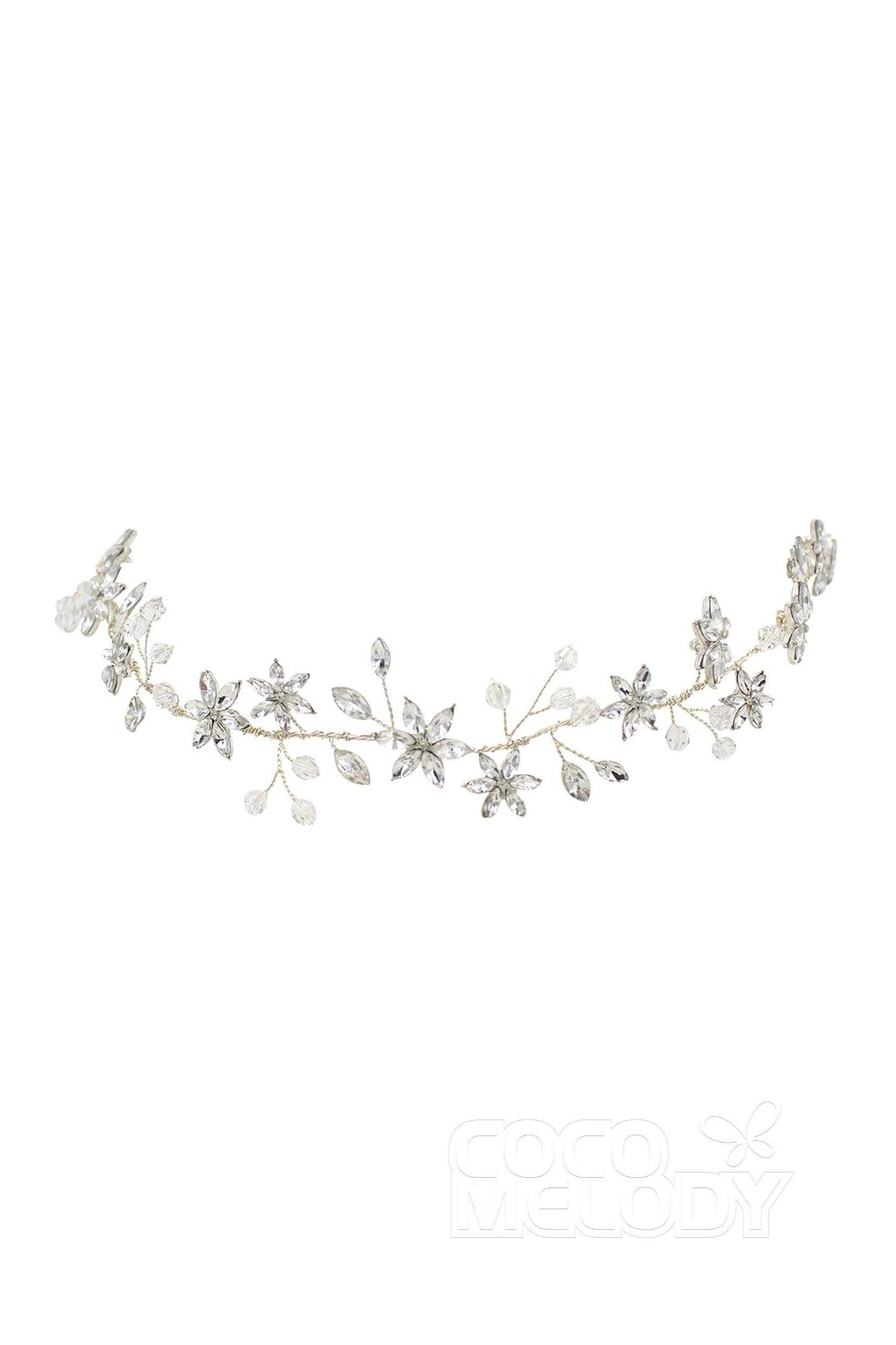 Fashion Alloy Headbands with Crystals AH18009 - COCOMELODY