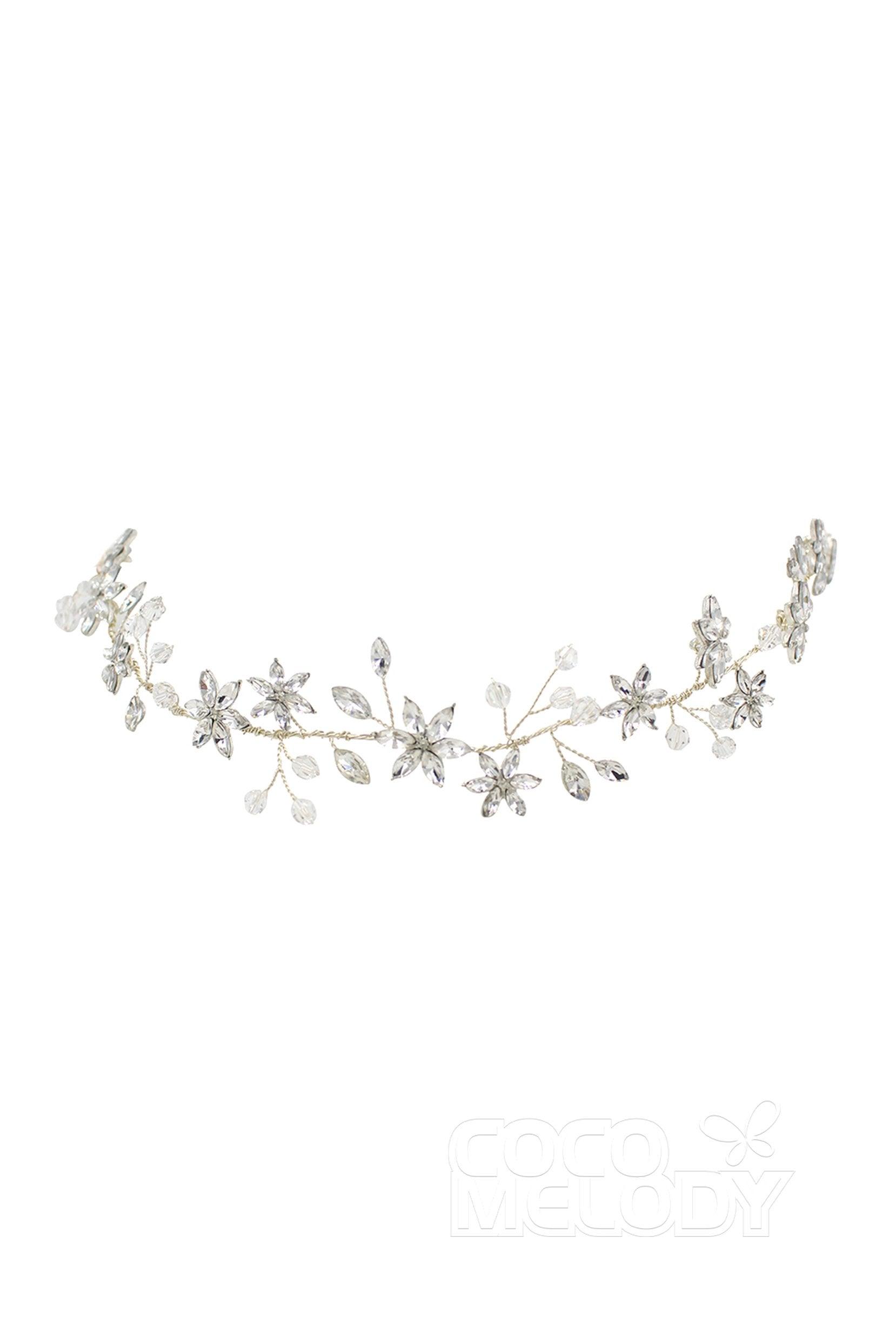 Fashion Alloy Headbands with Crystals AH18009 - COCOMELODY
