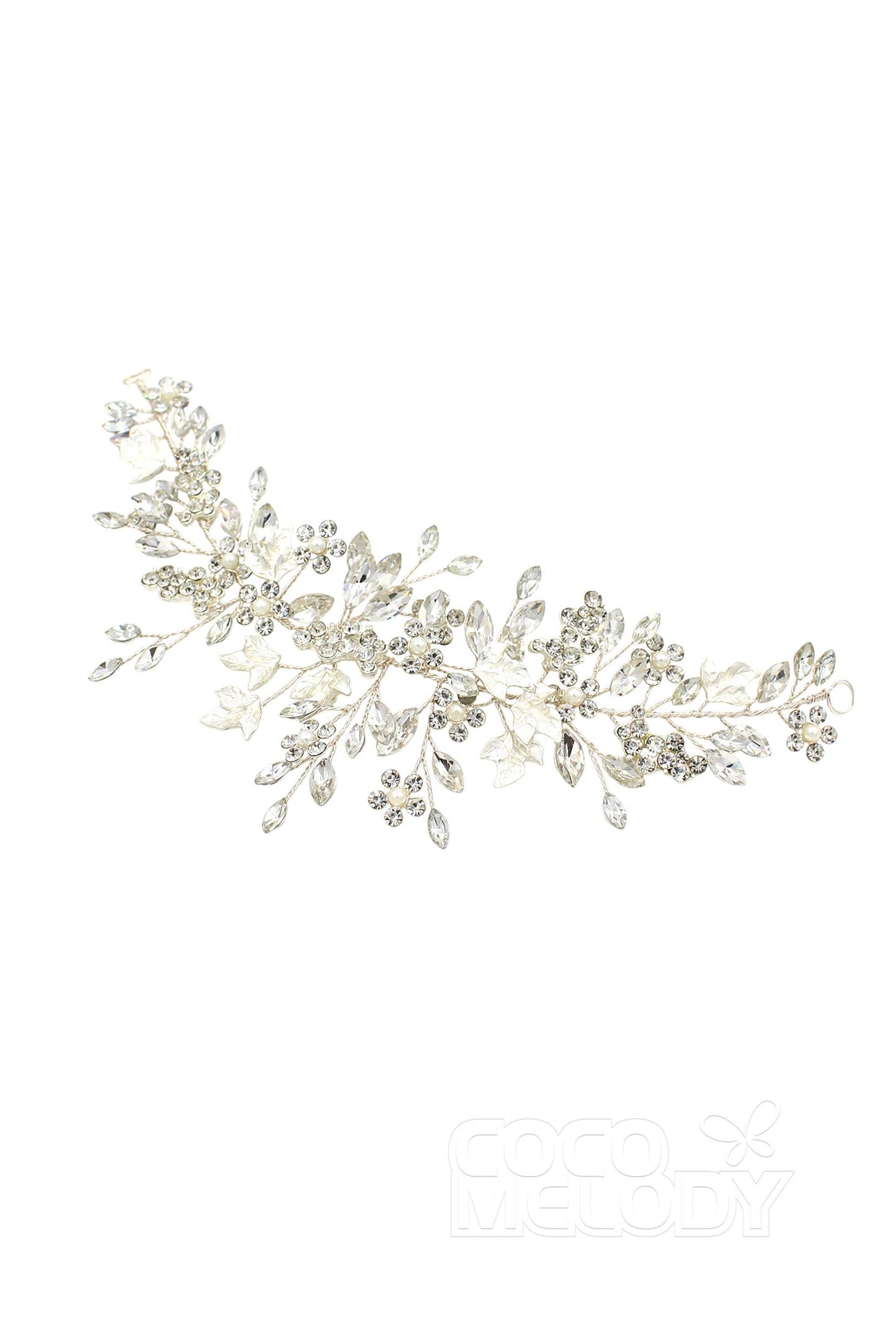 Alloy Headbands with Imitation Pearl and Crystals AH18015