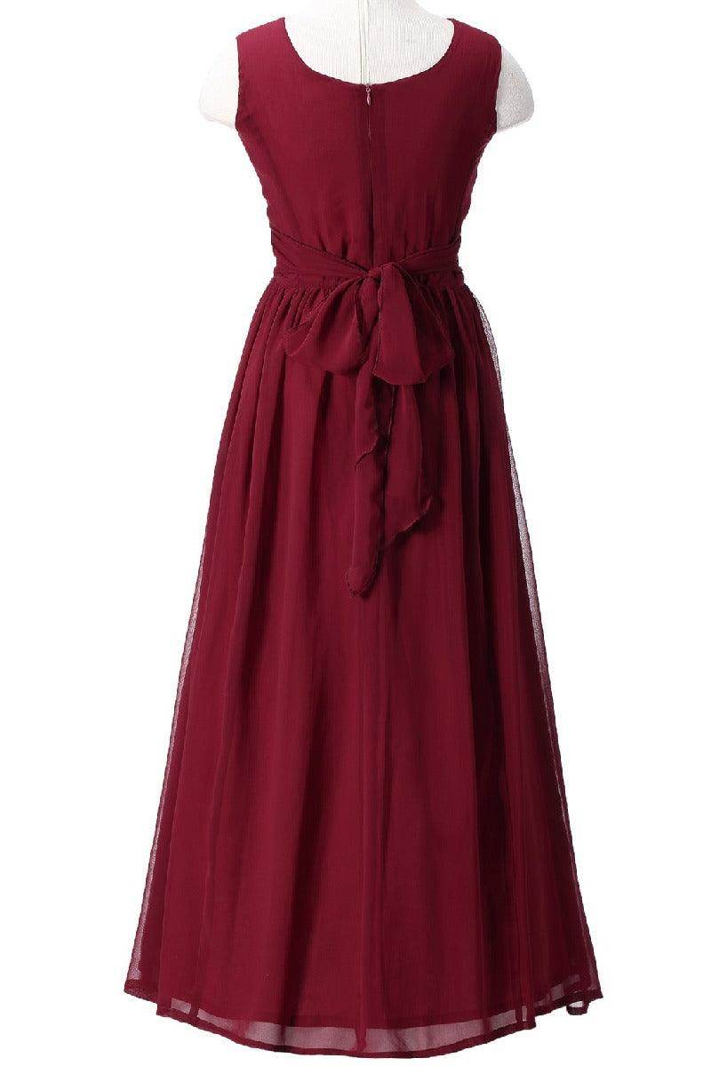 Junior Bridesmaid Chiffon Dress Party & Flower Girl Gown with Pleats COCOMELODY B01M64J70L Junior Bridesmaid Chiffon Dress Party & Flower Girl Gown with Pleats COCOMELODY B01M64J70L
