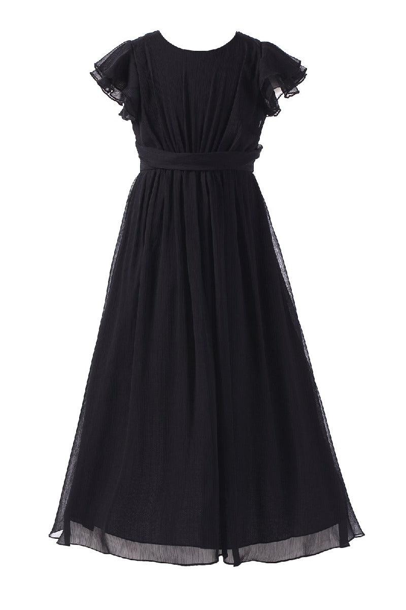 Elegant A-Line Scoop Bridesmaid Chiffon Gown B01MCSQLIY - COCOMELODY