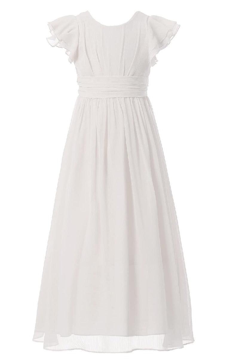 Elegant A-Line Scoop Bridesmaid Chiffon Gown B01MCSQLIY - COCOMELODY