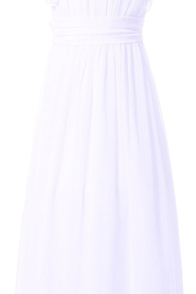 Elegant A-Line Scoop Bridesmaid Chiffon Gown B01MCSQLIY - COCOMELODY