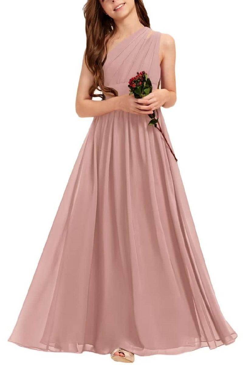 One Shoulder A-Line Chiffon Junior Bridesmaid Dress for Wedding COCOMELODY B0C69DBSKL, Dusty Rose One Shoulder A-Line Chiffon Junior Bridesmaid Dress for Wedding COCOMELODY B0C69DBSKL, Dusty Rose