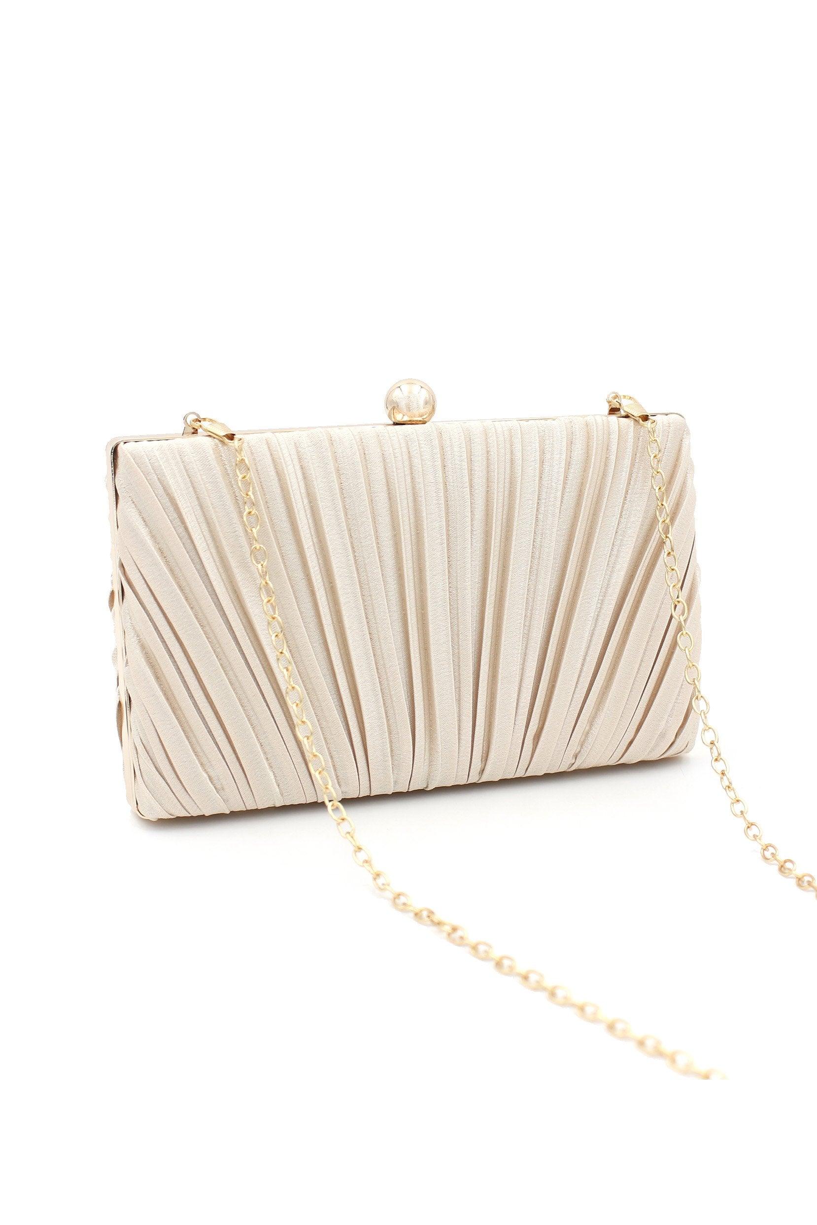 Satin Ruffles Single Handle Handbag CA0058 - COCOMELODY