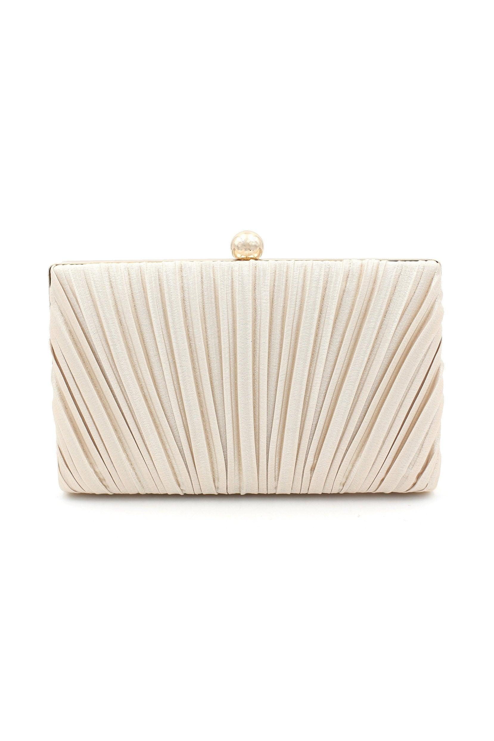 Satin Ruffles Single Handle Handbag CA0058 - COCOMELODY