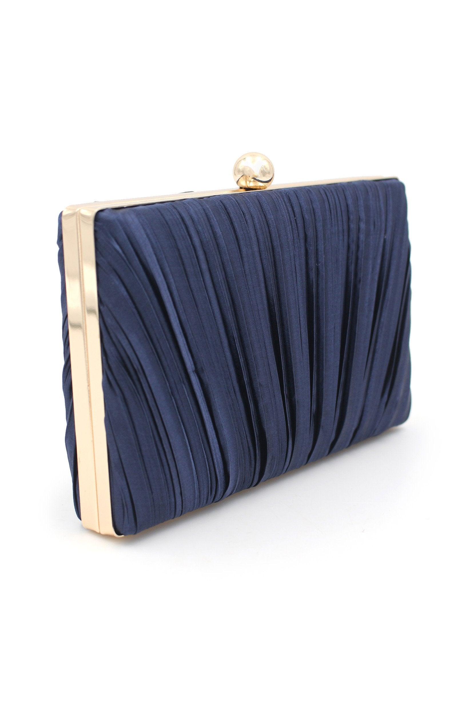 Satin Ruffles Single Handle Handbag CA0058 - COCOMELODY