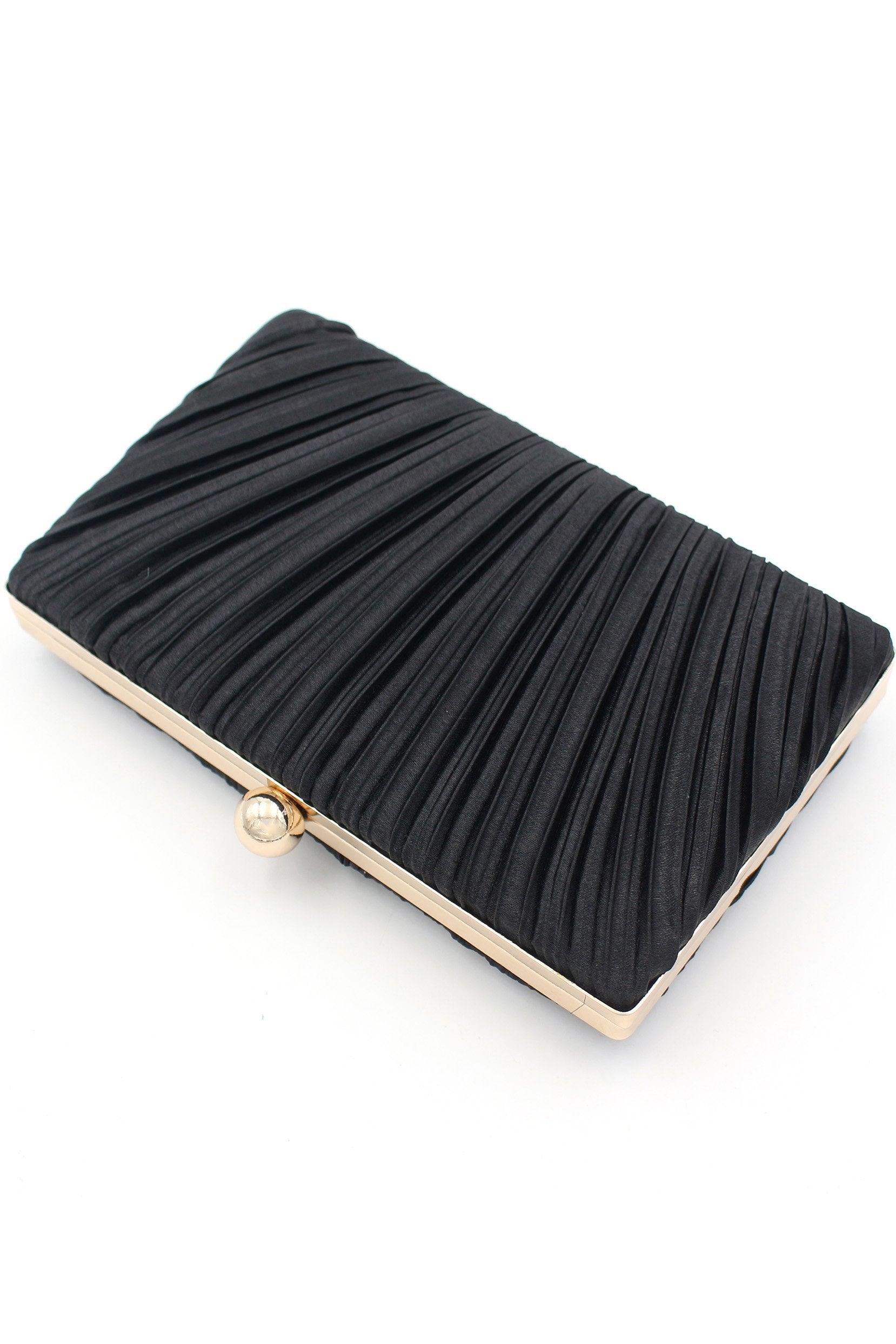 Satin Ruffles Single Handle Handbag CA0058 - COCOMELODY