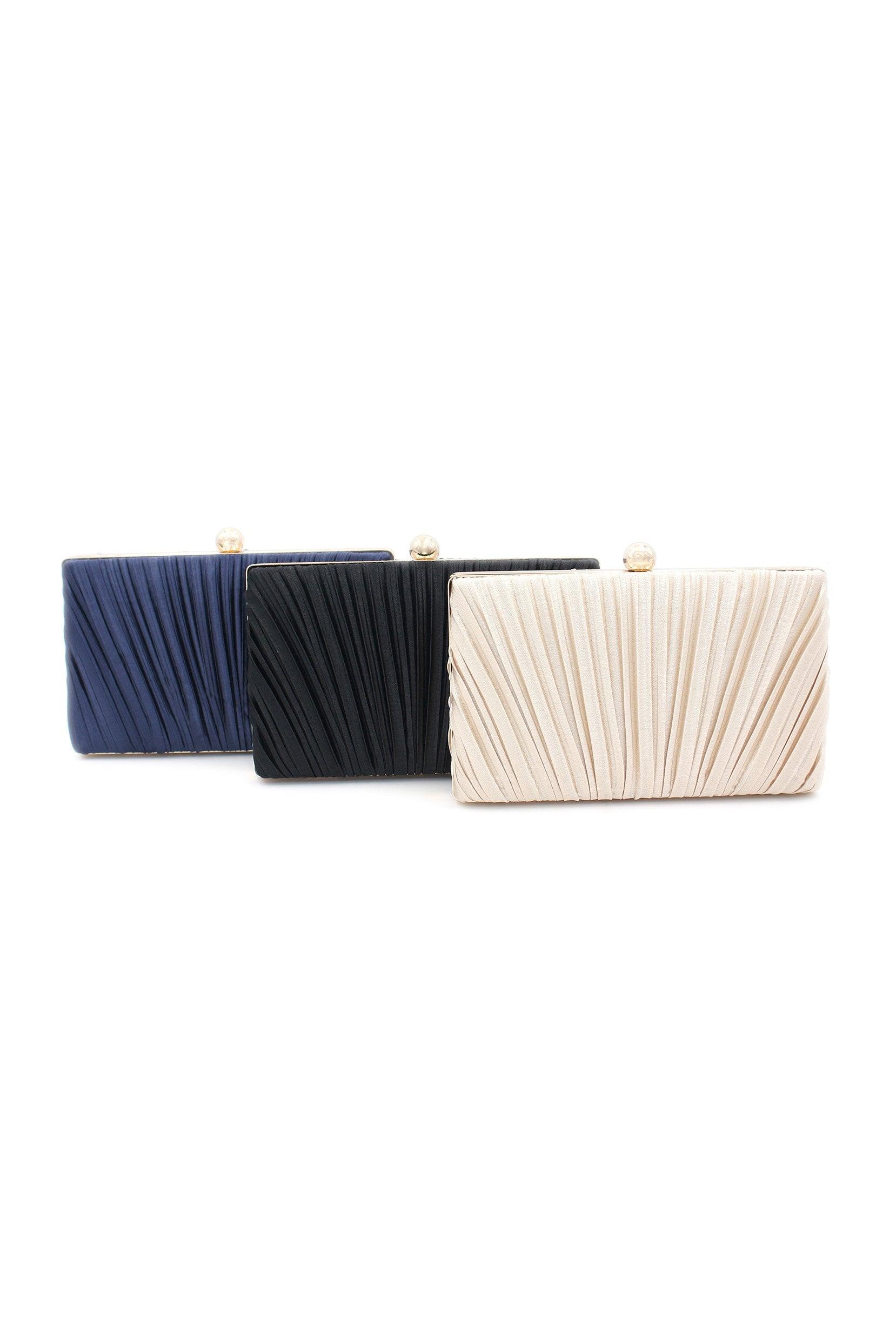 Satin Ruffles Single Handle Handbag CA0058 - COCOMELODY