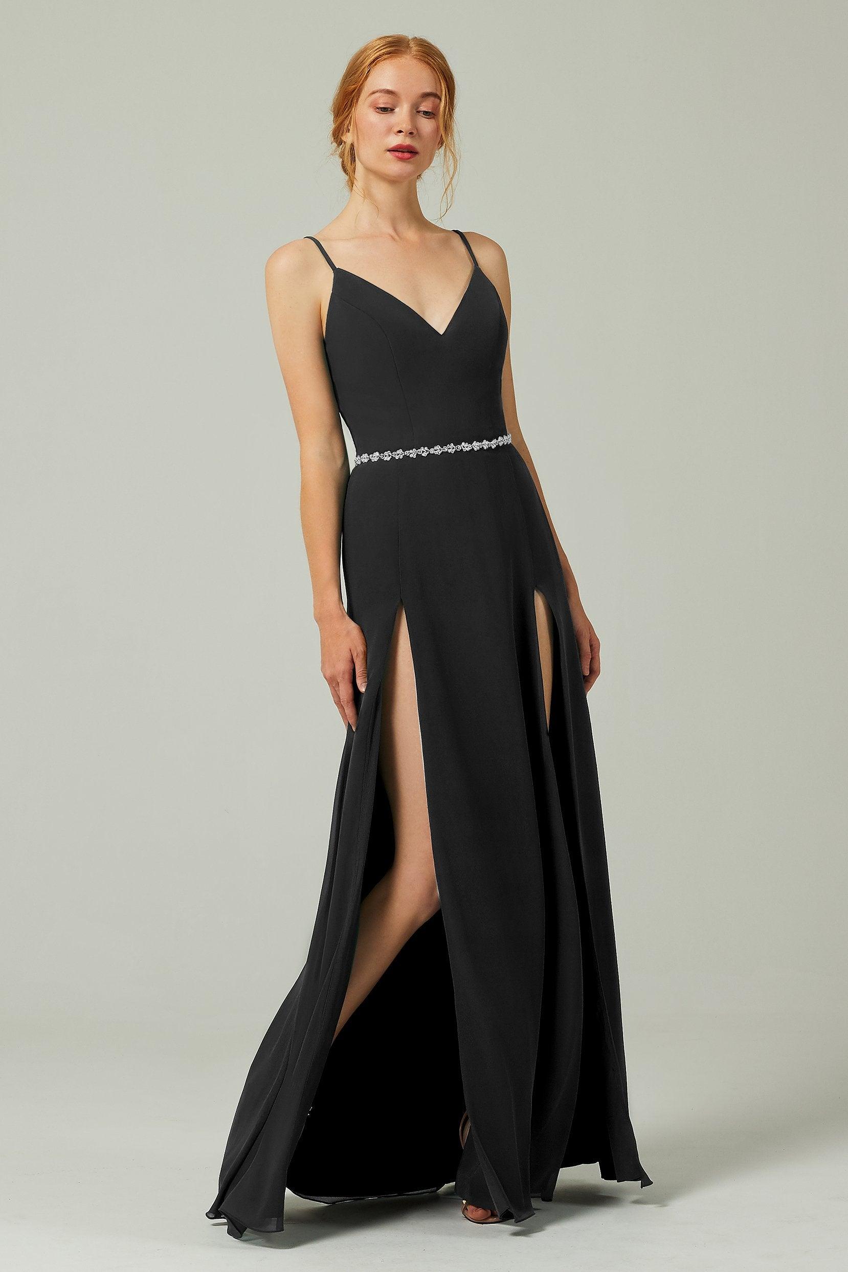 A-Line Floor Length Chiffon Bridesmaid Dress CB0321 - COCOMELODY
