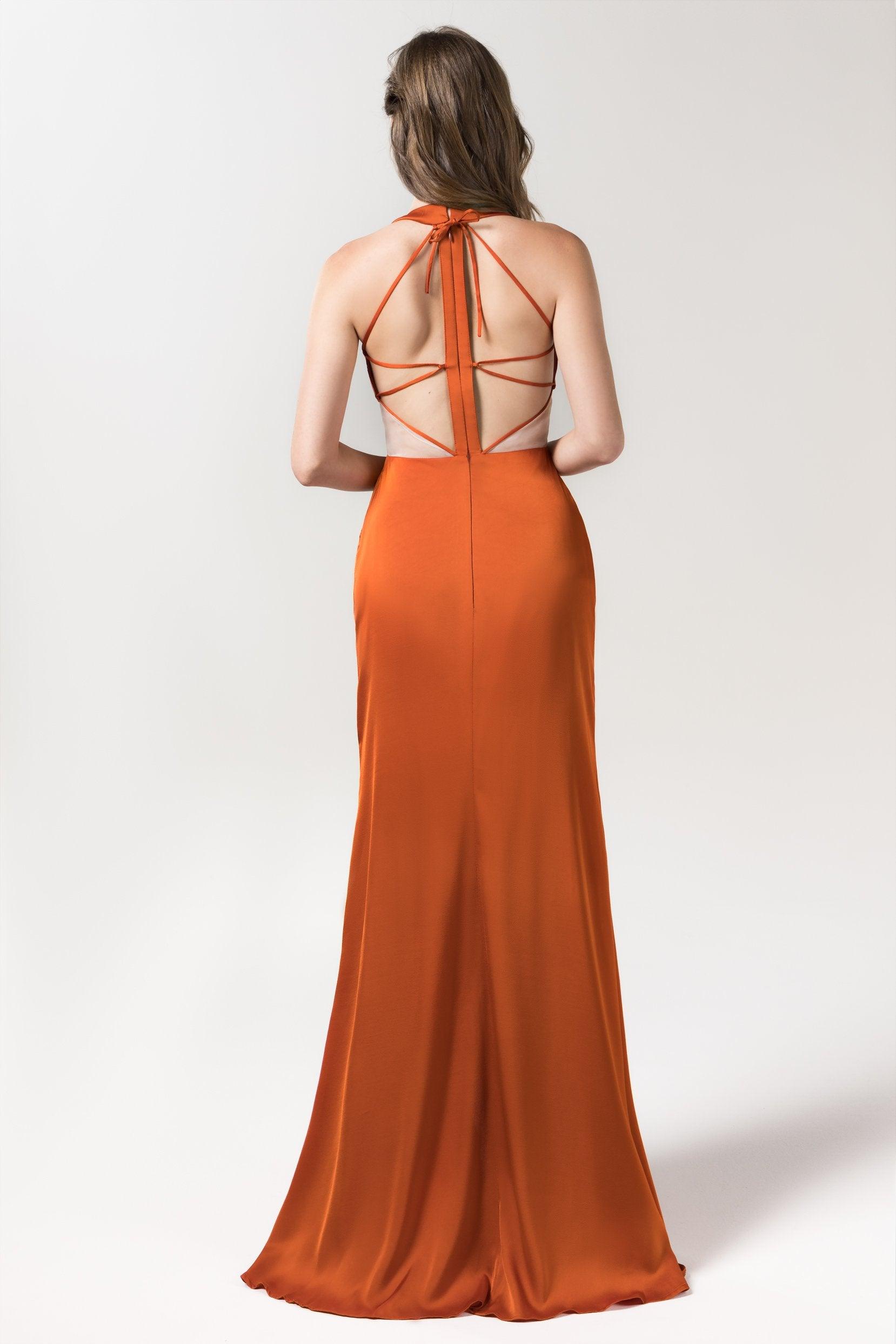 Sheath Floor Length Luxe Satin Bridesmaid Dress Formal Dresses CB0586 - COCOMELODY