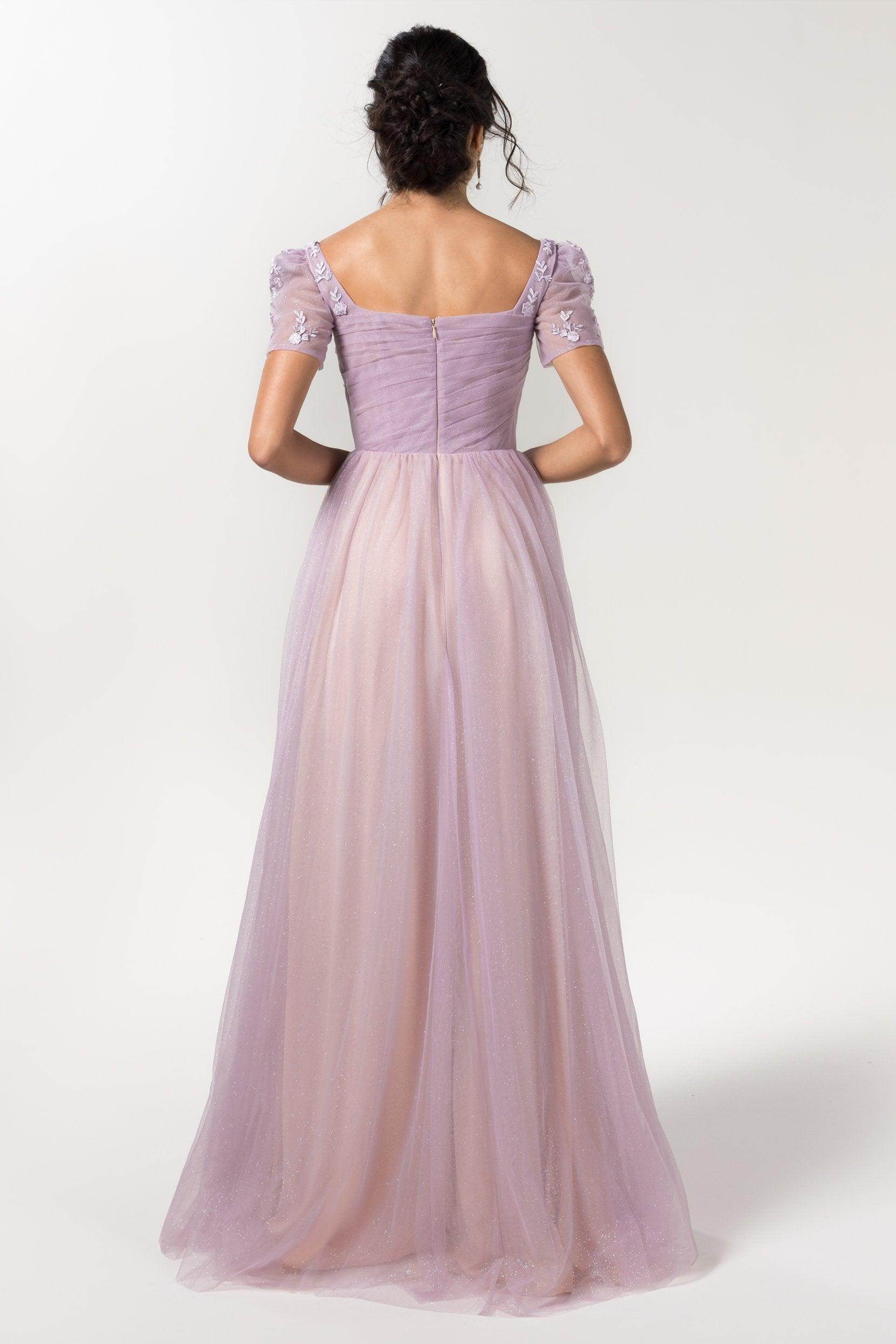 A-Line Floor Length Sparkling Tulle Bridesmaid Dress Formal Dresses CB0617 - COCOMELODY