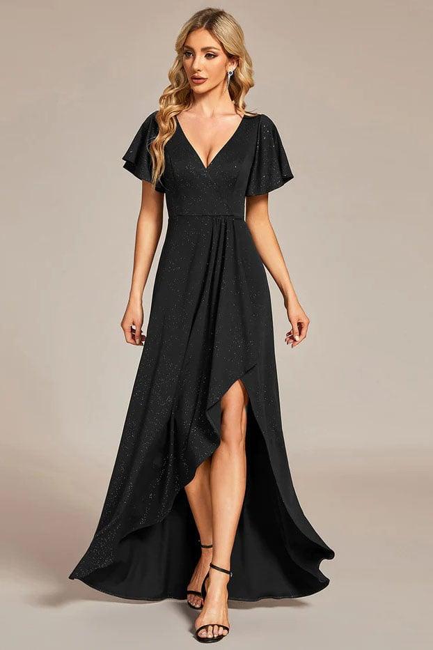 A-Line Knee Length Stretch Sequin Bridesmaid Dress CB0660 - COCOMELODY