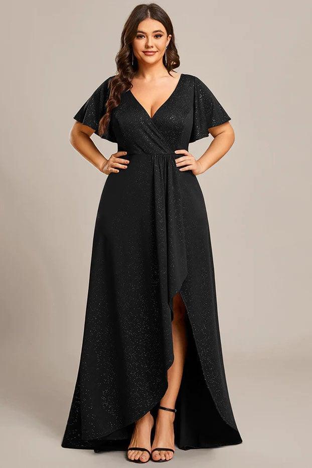A-Line Knee Length Stretch Sequin Bridesmaid Dress CB0660 - COCOMELODY
