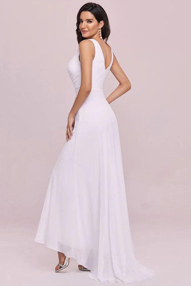 A-Line Ankle Length Chiffon Bridesmaid Dress CB0667 - COCOMELODY