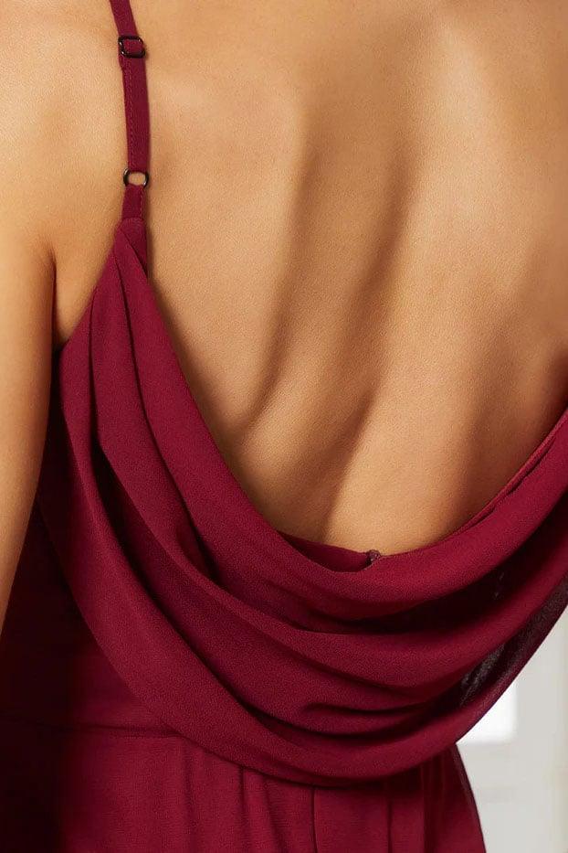 A-Line Floor Length Chiffon Bridesmaid Dress CB0700 - COCOMELODY