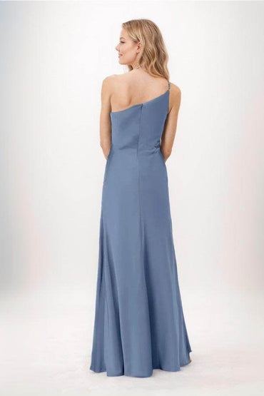 Sheath-Column Maxi Chiffon Bridesmaid Dress CB0739 - COCOMELODY