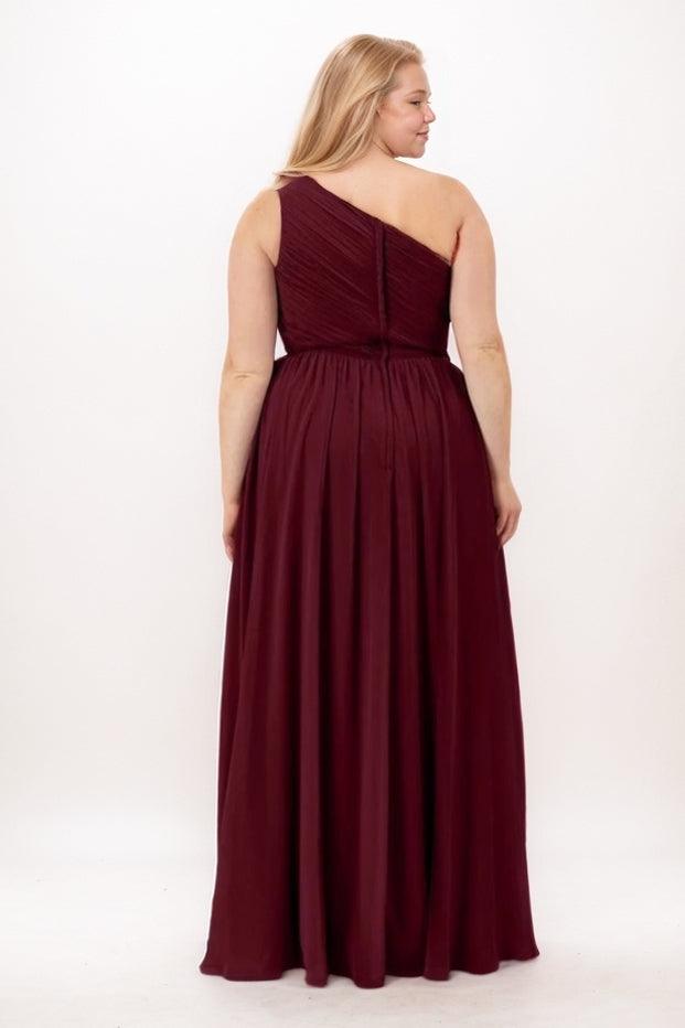A-Line Maxi Chiffon Bridesmaid Dress CB0748 - COCOMELODY