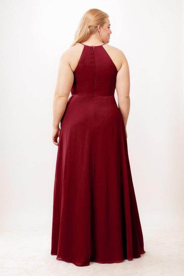 A-Line Maxi Chiffon Bridesmaid Dress CB0749 - COCOMELODY