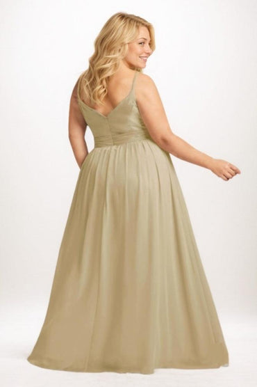 A-Line Maxi Chiffon Bridesmaid Dress CB0757 - COCOMELODY