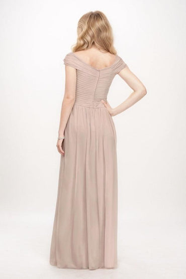 A-Line Maxi Chiffon Bridesmaid Dress CB0762 - COCOMELODY