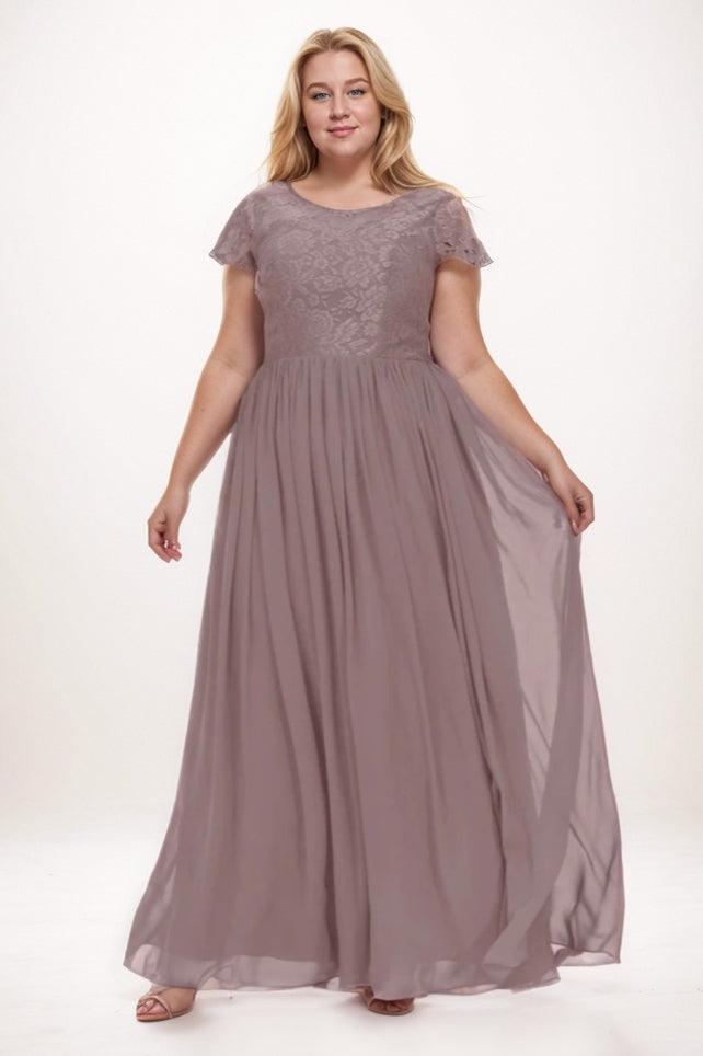 A-Line Maxi Chiffon Bridesmaid Dress CB0764 - COCOMELODY