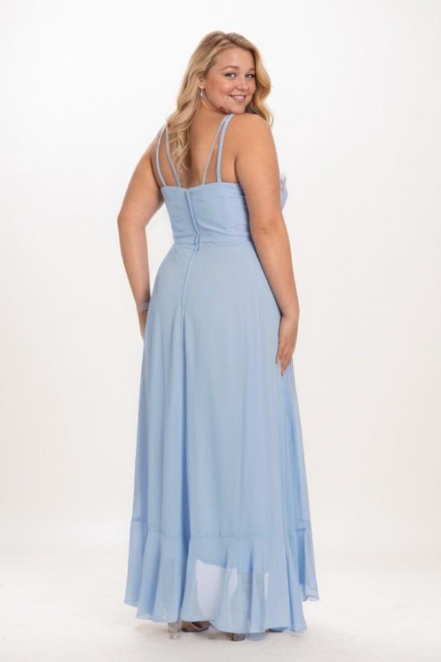 A-Line Maxi Chiffon Bridesmaid Dress CB0771 - COCOMELODY
