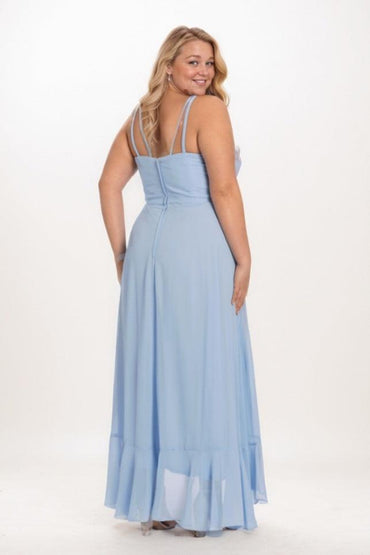 A-Line Maxi Chiffon Bridesmaid Dress CB0771 - COCOMELODY