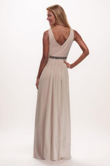 A-Line Maxi Chiffon Bridesmaid Dress CB0787 - COCOMELODY