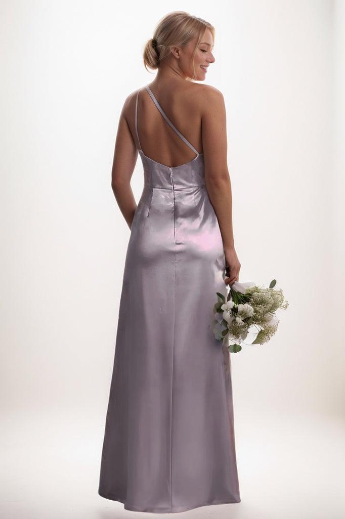 Sheath Bridesmaid Dress with High Split in Light Blue CB0795 - COCOMELODY