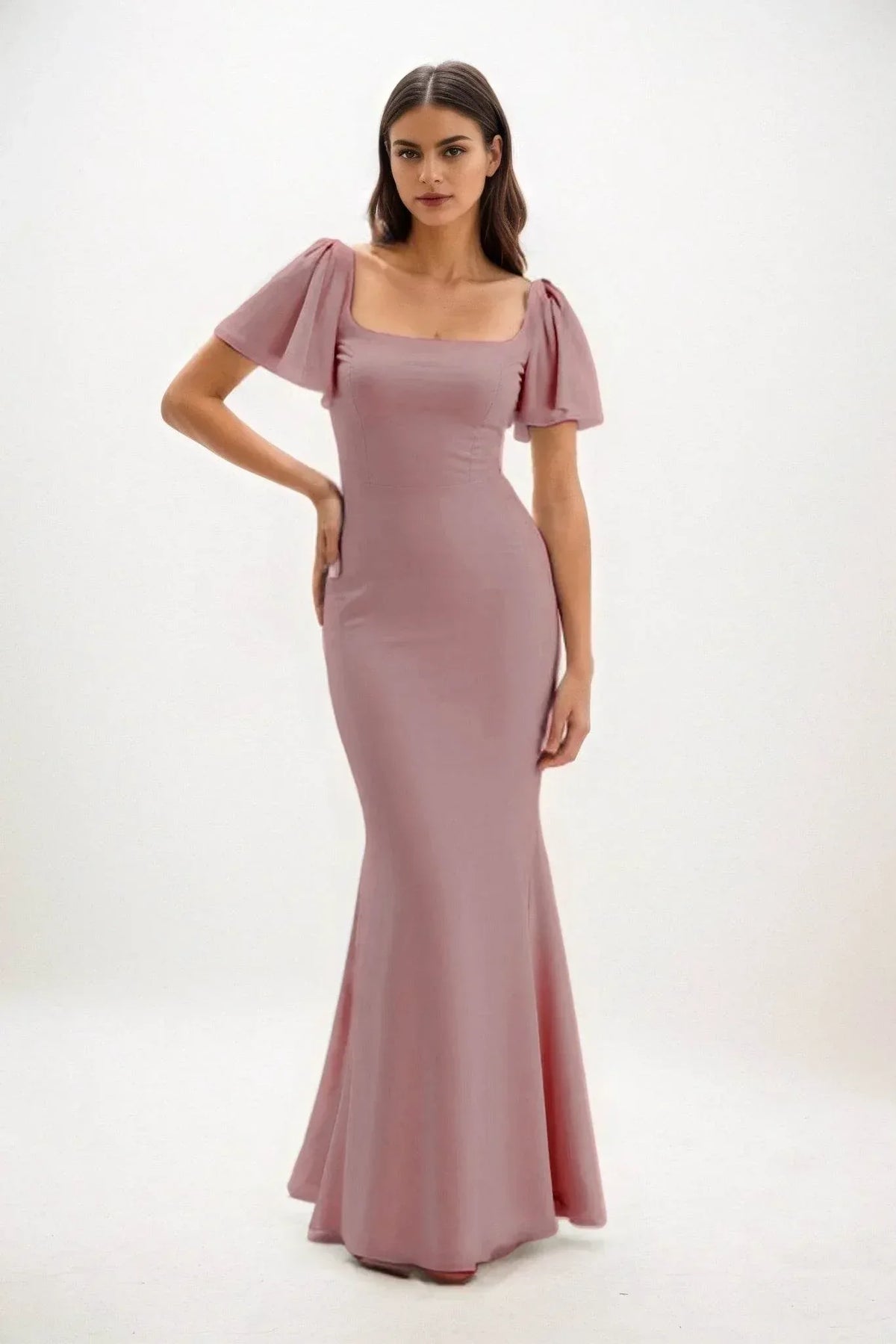 Affordable Dusty Rose Bridesmaid Dresses Unique Colors - Cocomelody   COCOMELODY