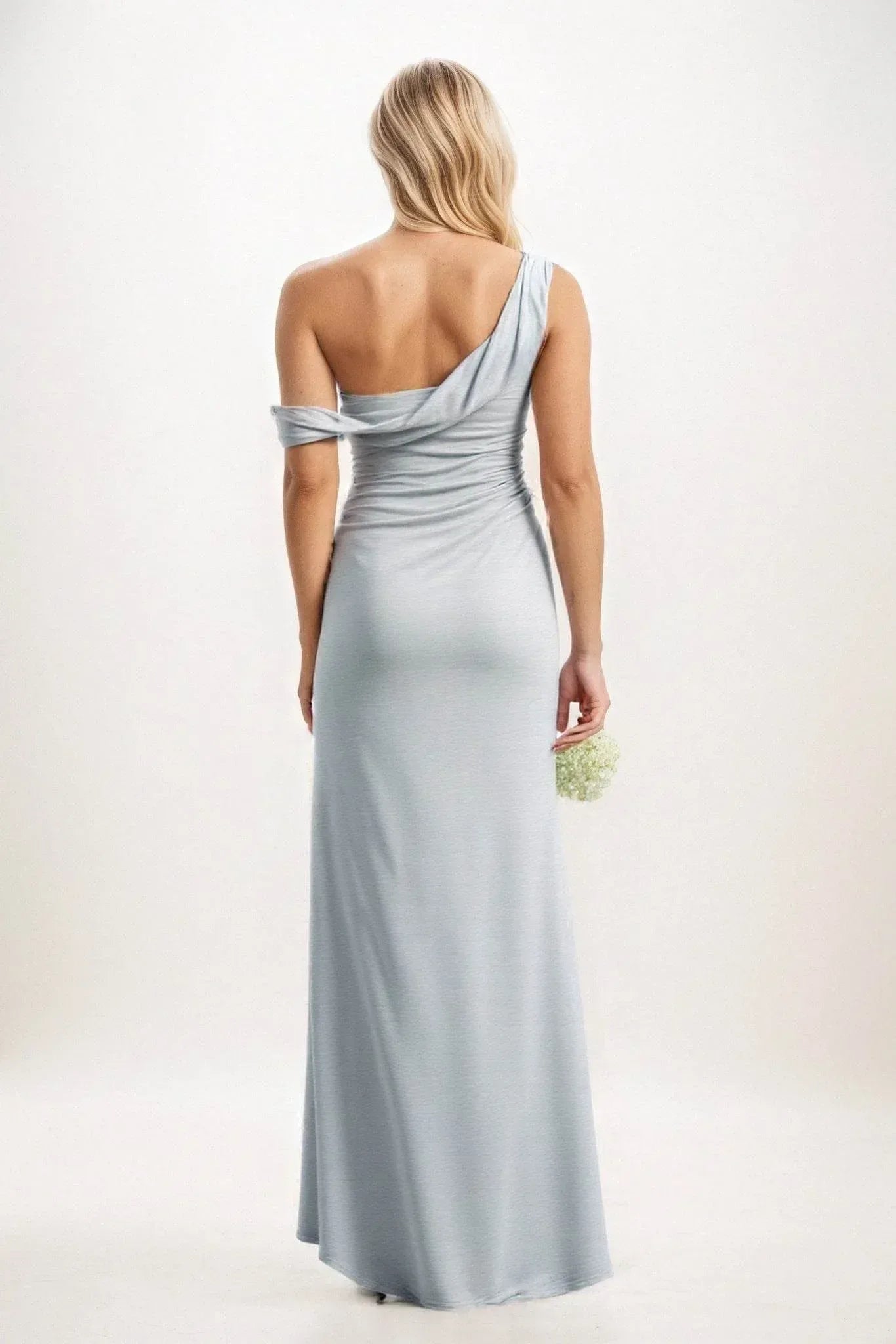 Sheath-Column Maxi Luxe Satin Bridesmaid Dresses Off The Shoulder Wedding Guest Dresses COCOMELODY CB0815, Mauve Purple Sheath-Column Maxi Luxe Satin Bridesmaid Dresses Off The Shoulder Wedding Guest Dresses COCOMELODY CB0815, Mauve Purple