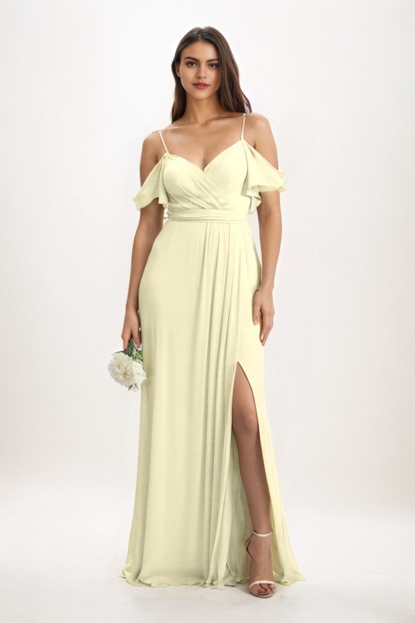 A-Line Maxi Chiffon Bridesmaid Dress CB0820