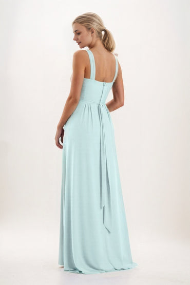 A-Line Maxi Chiffon Bridesmaid Dress CB0824