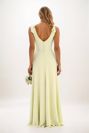 A-Line Maxi Chiffon Bridesmaid Dress CB0828