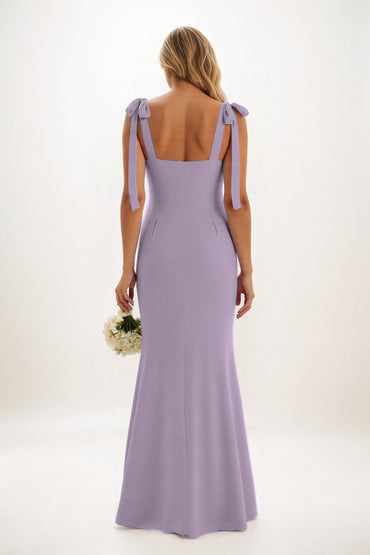 Sheath-Column Maxi Chiffon Bridesmaid Dress CB0849