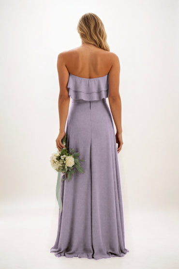 A-Line Maxi Chiffon Bridesmaid Dress CB0850