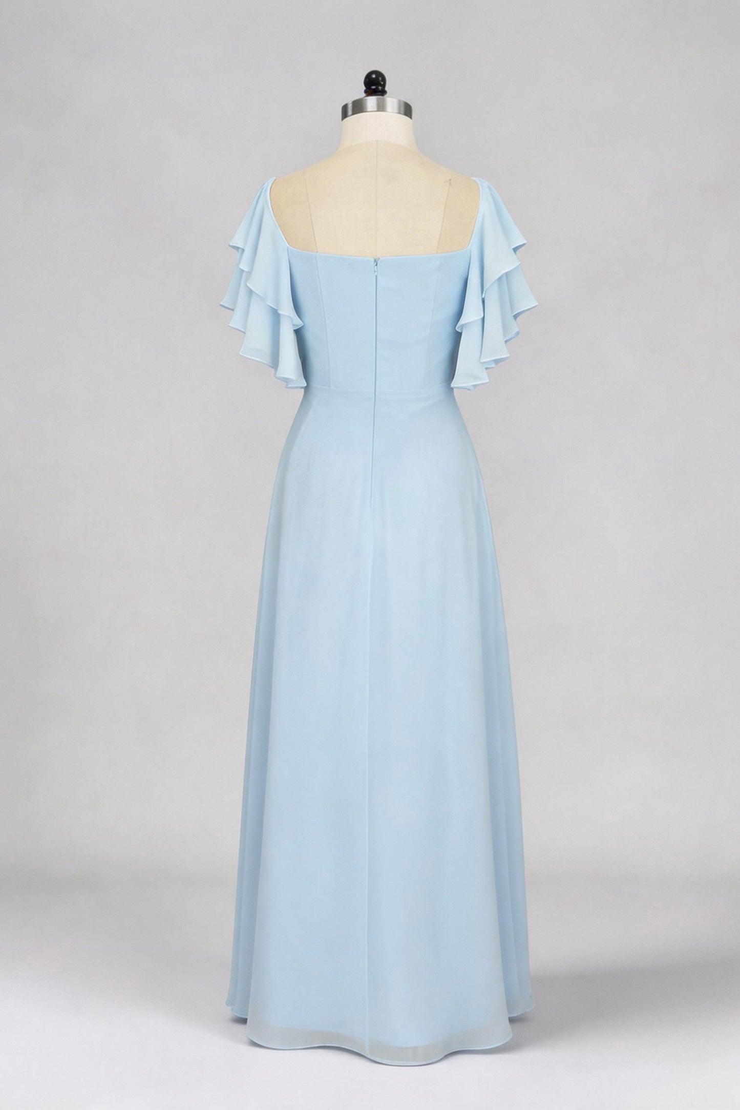 A-Line Maxi Chiffon Bridesmaid Dress CB0856