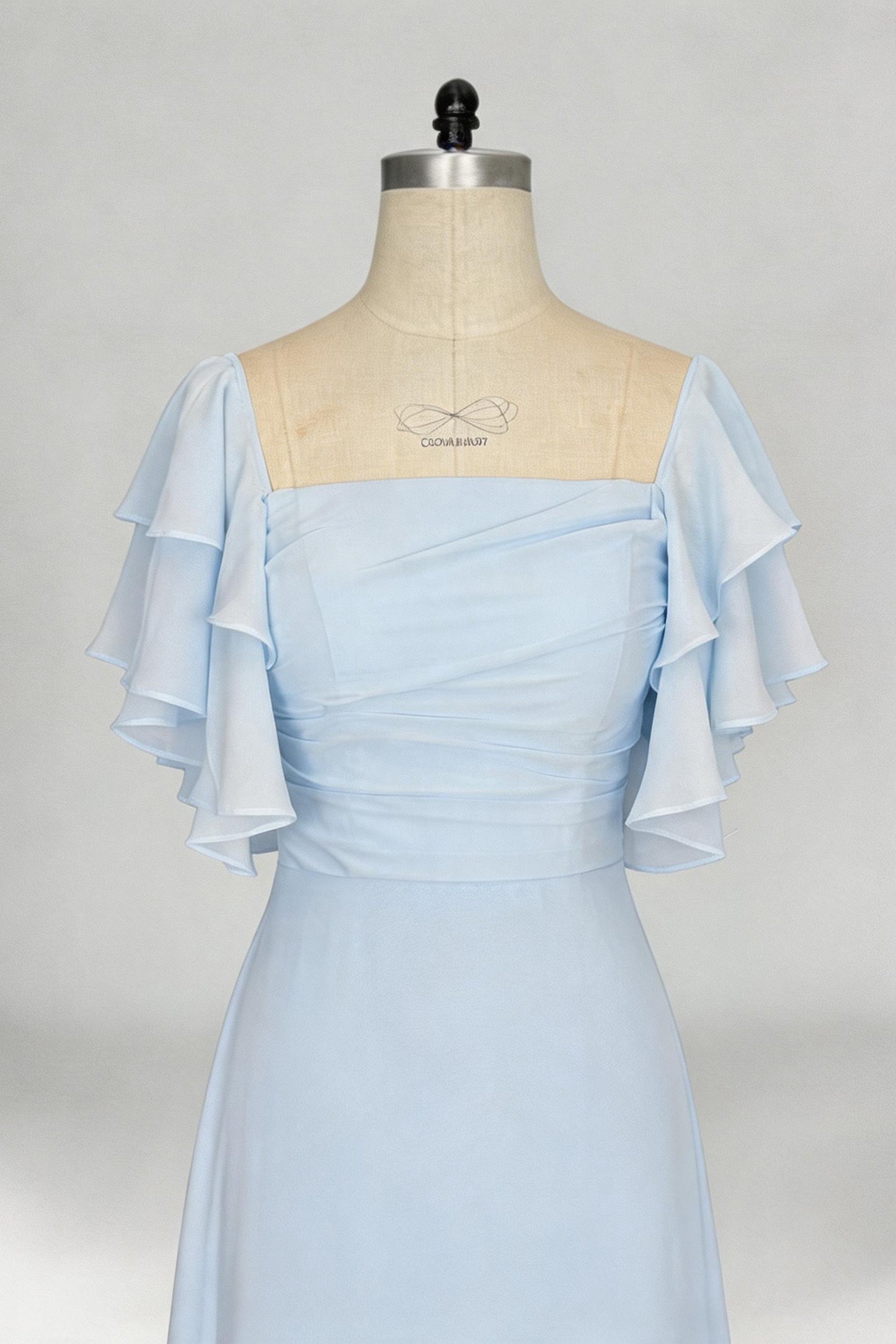 A-Line Maxi Chiffon Bridesmaid Dress CB0856