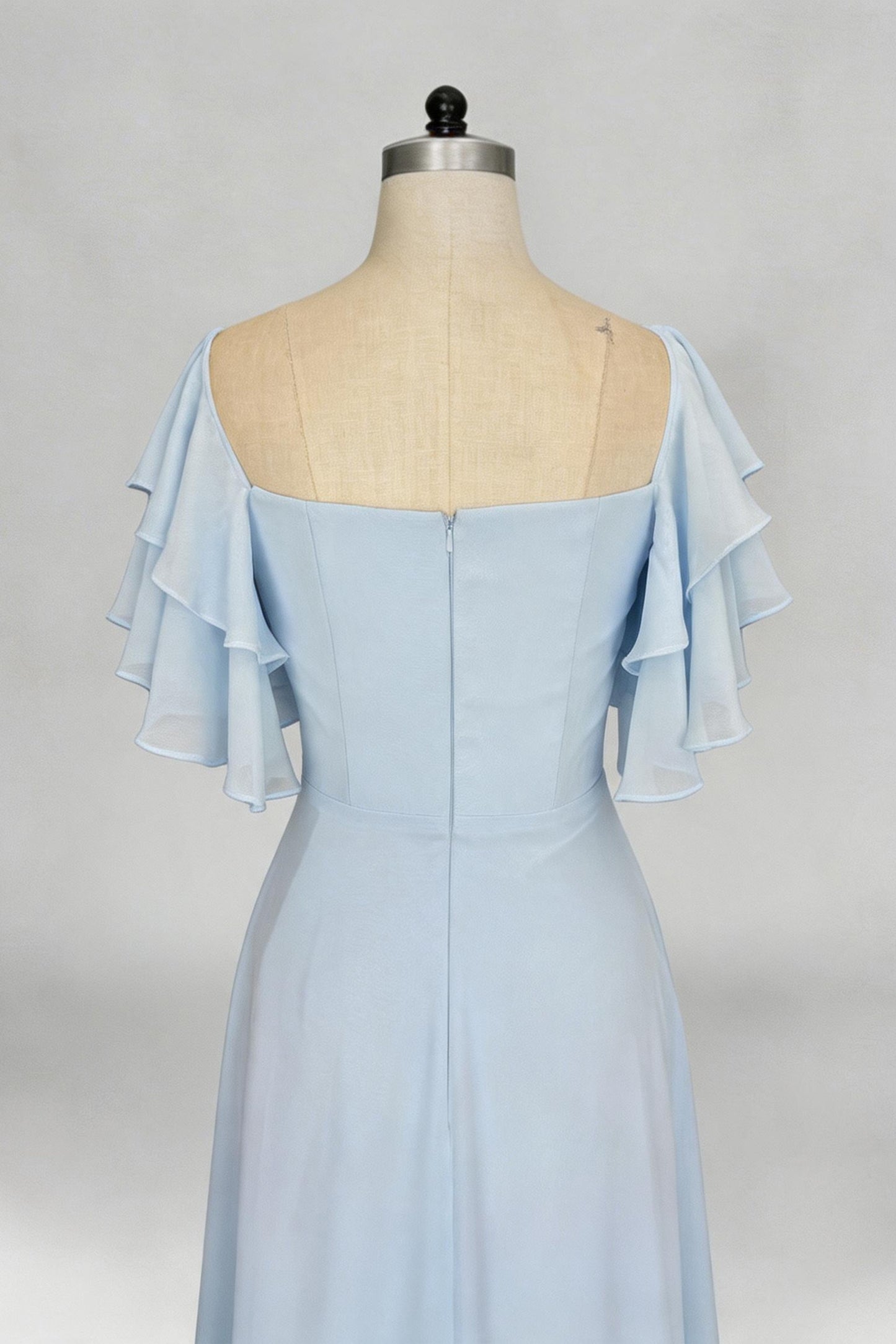 A-Line Maxi Chiffon Bridesmaid Dress CB0856